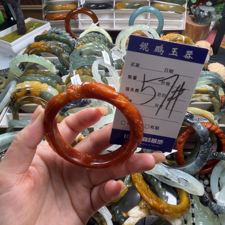 未镶嵌蛇纹石玉手镯
