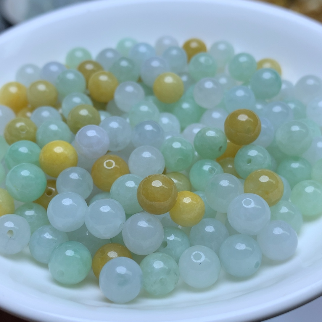 【闪购商品】翡翠手链未镶嵌卡7,3冰三彩10个
