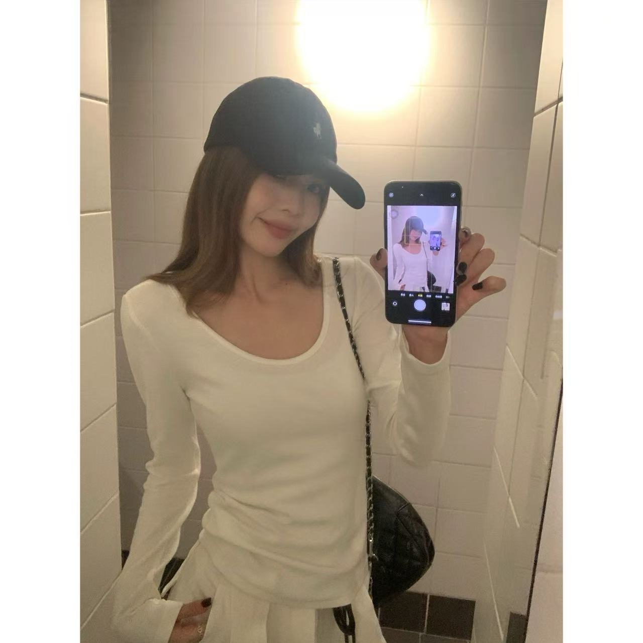 徐秋阳  温存伴侣 内里磨毛表面有机理感冬季新款百搭长袖13777