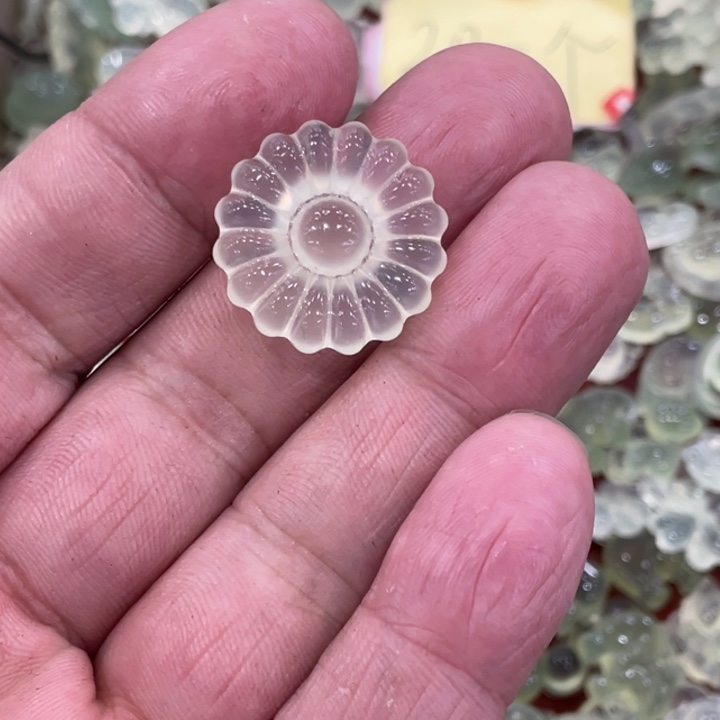 蛇纹石玉合金颈饰