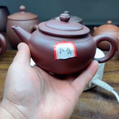 紫砂茶壶一**梁龙血砂单元矿大亨上腰线190cc