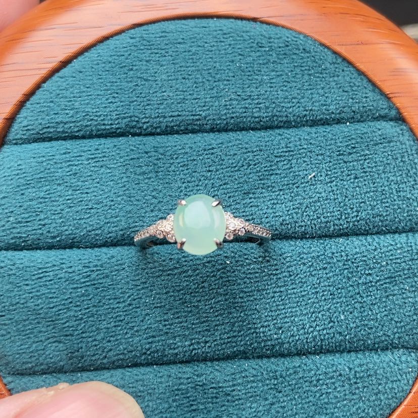 【闪购商品】翡翠戒指银S925镶嵌修改