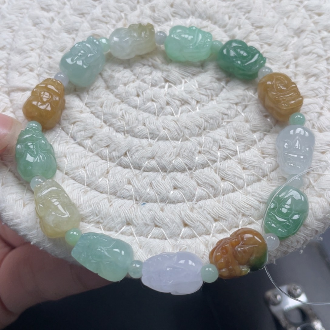 翡翠未镶嵌手链天然A货缅甸翡翠