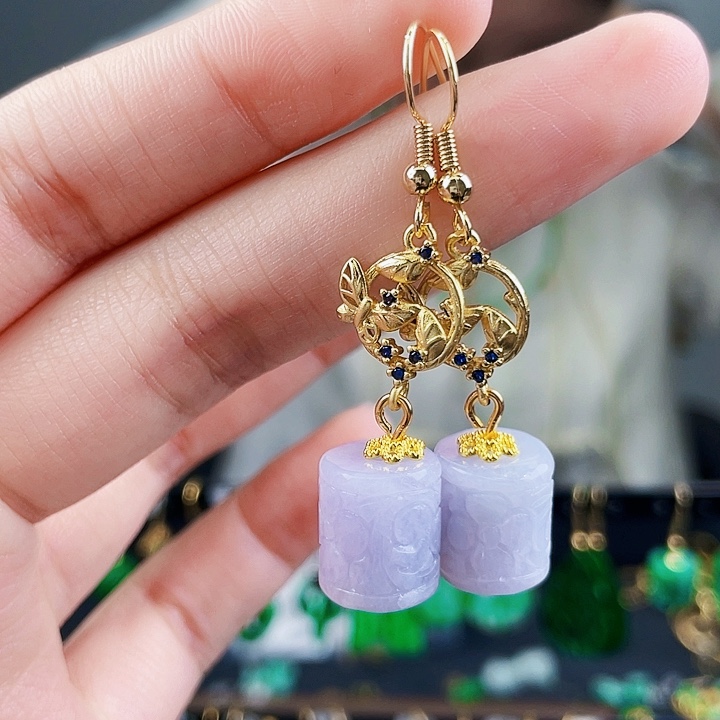 翡翠耳饰未镶嵌饰品