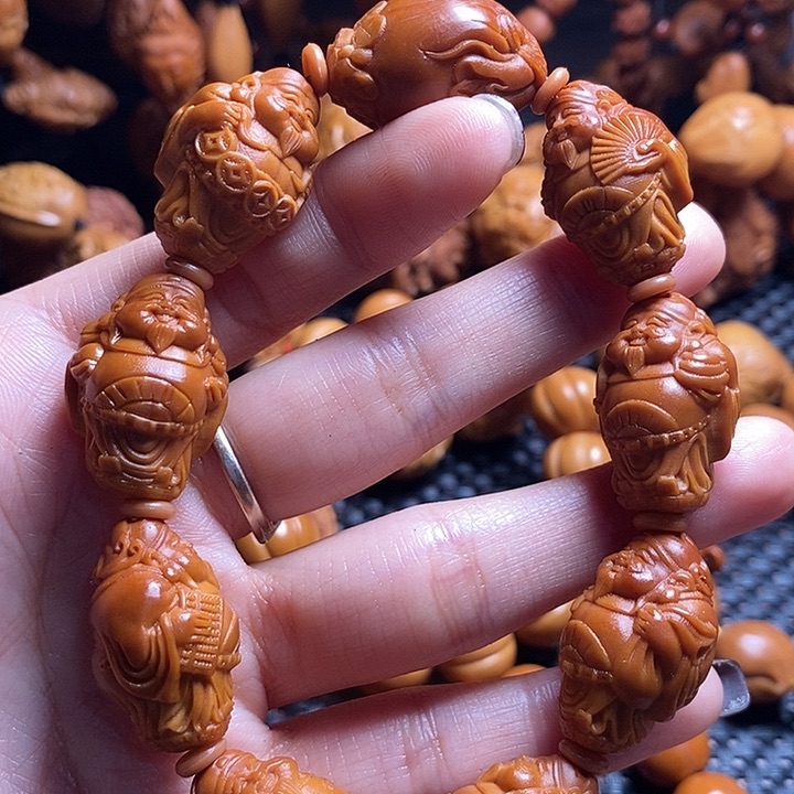 吊坠橄榄核站立财神