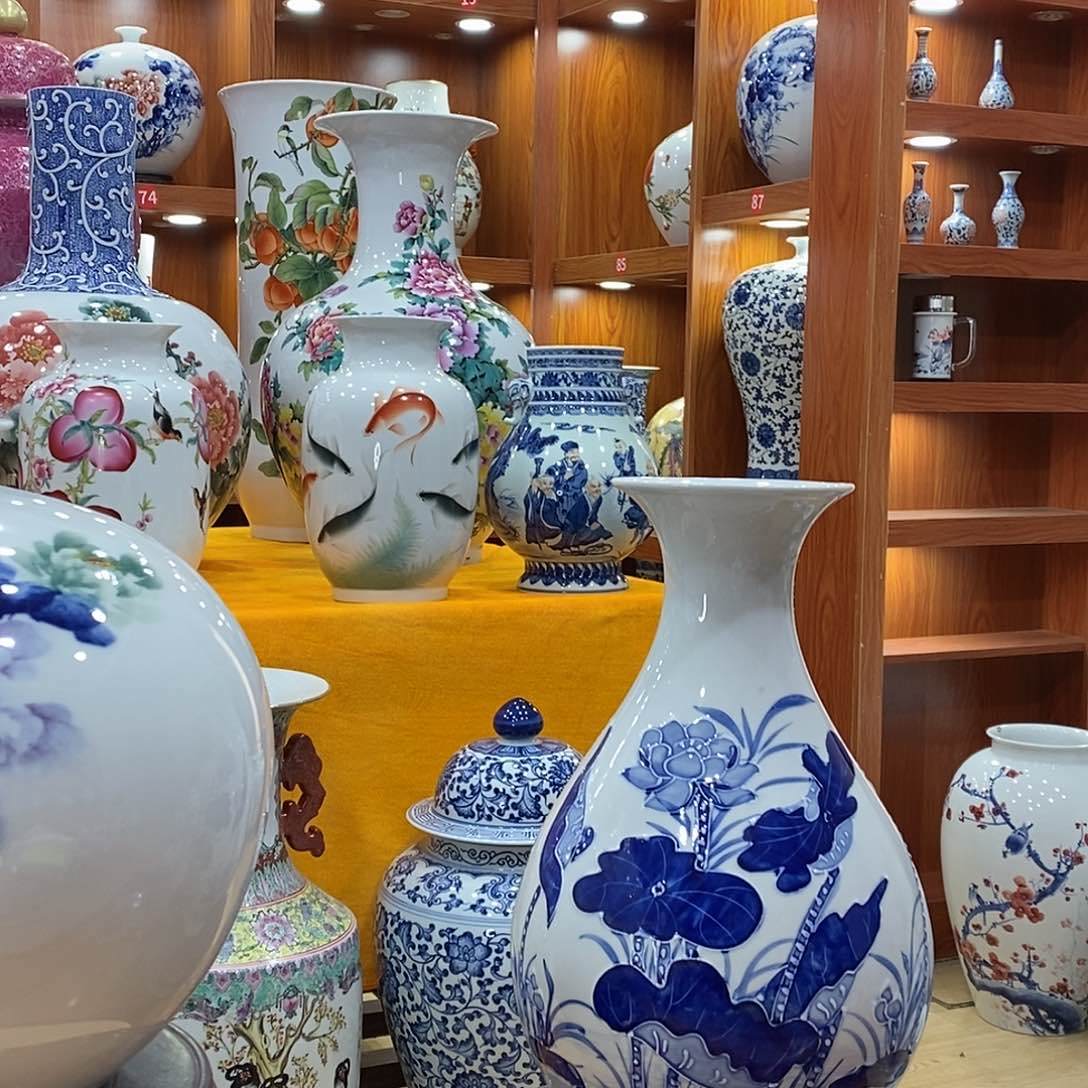 摆件崔景德镇陶瓷青花