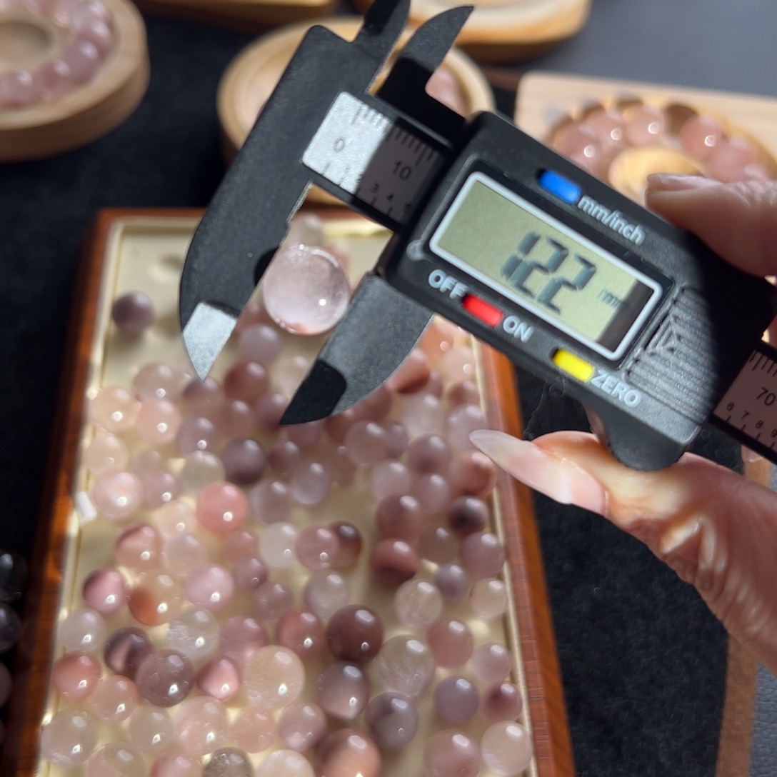 白***啧未镶嵌手链水晶12.2m定制通孔不退不换