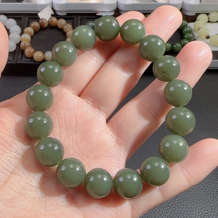 和田玉手串未镶嵌