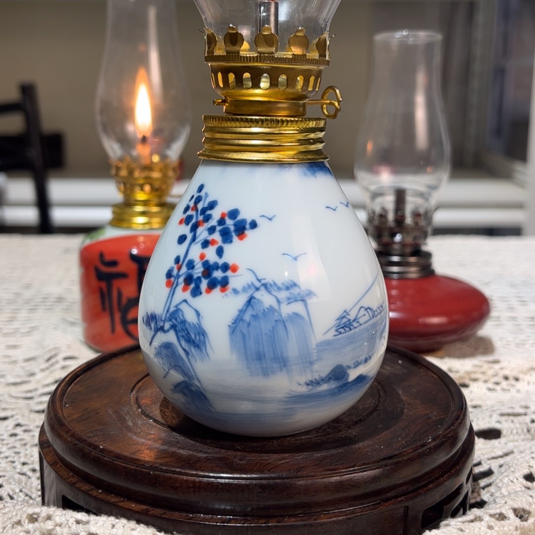 摆件景德镇陶瓷香薰灯