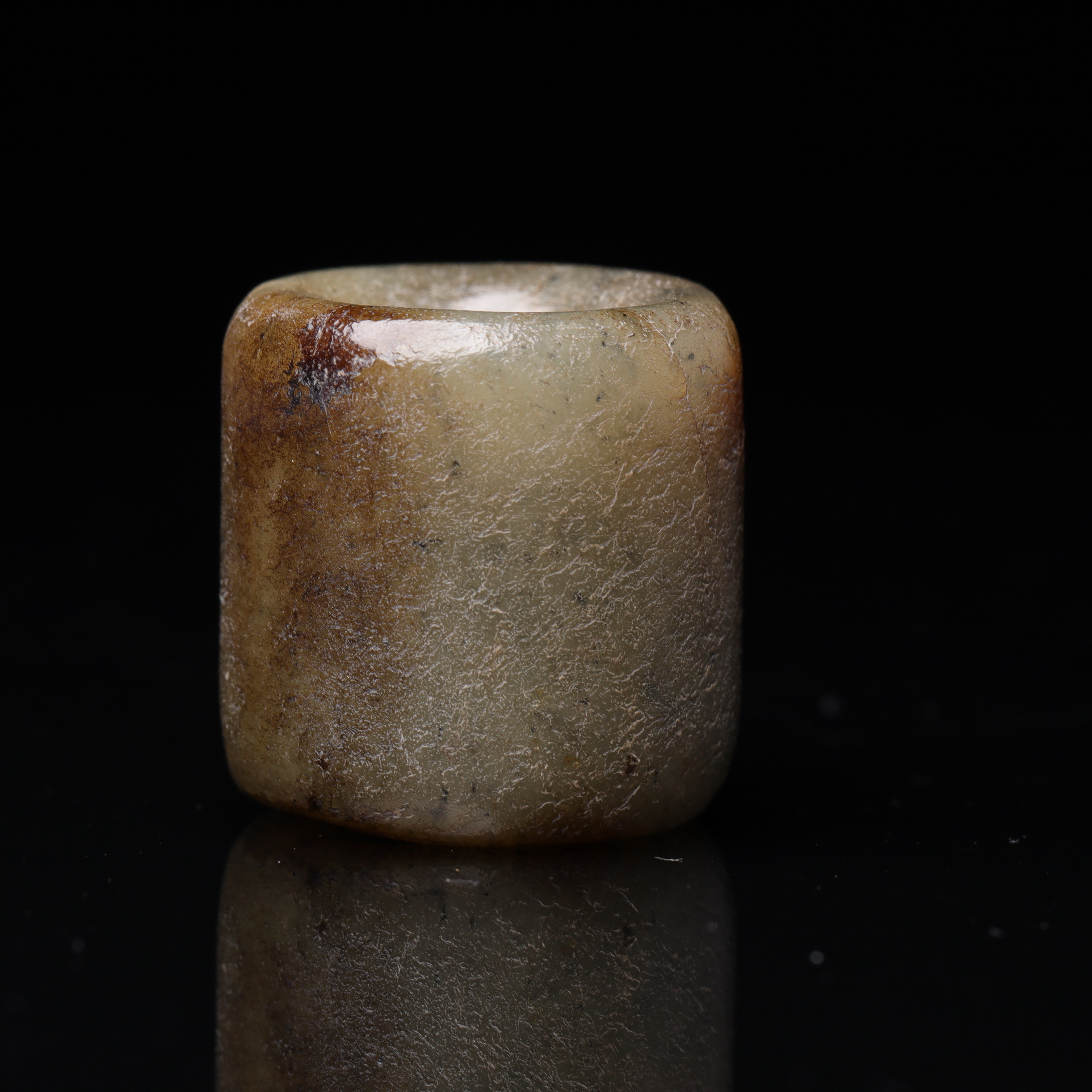 明代和田玉素珠饰件-NX