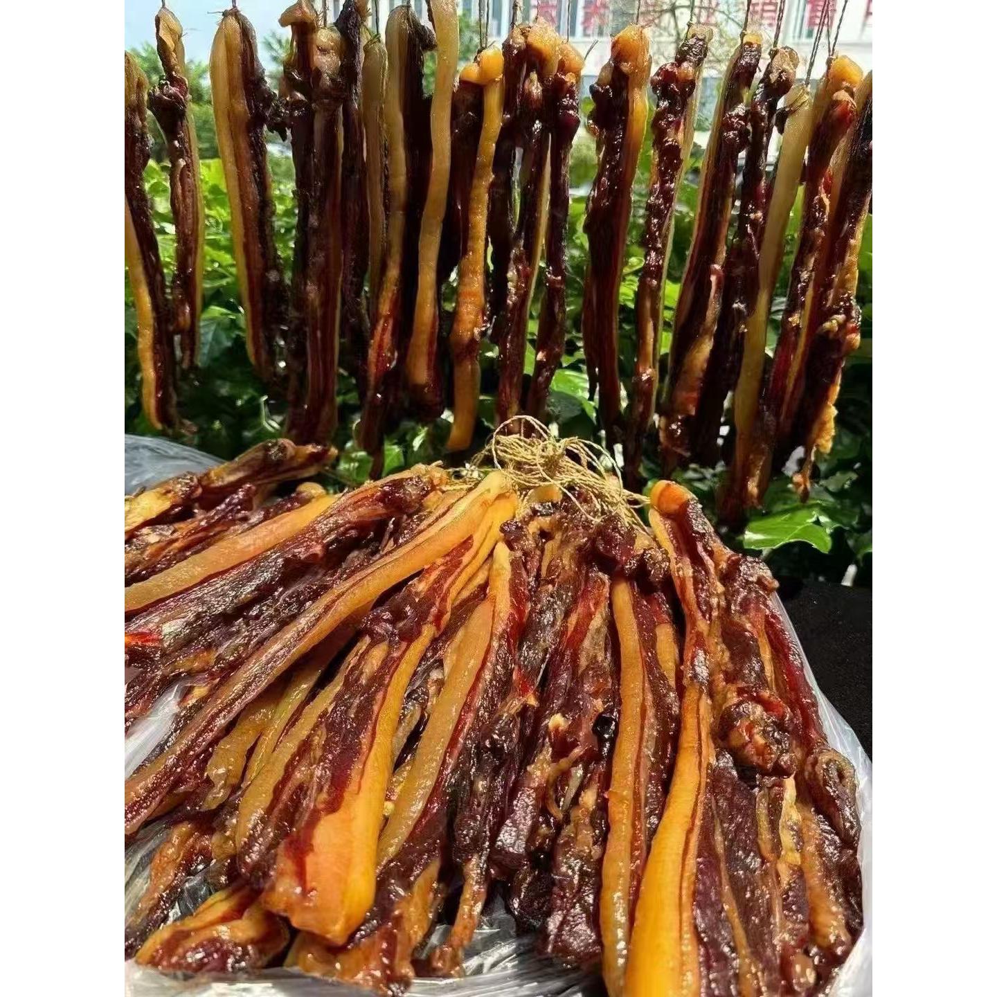 客家腊肉传统腌制肥瘦相间