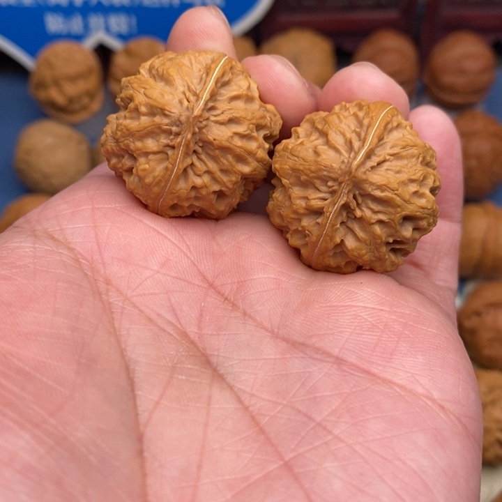 文玩核桃把件玉麒麟