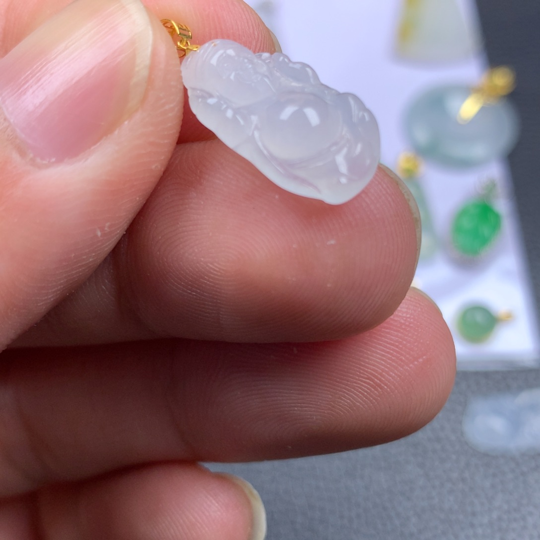 【闪购商品】翡翠18K金镶嵌颈饰翡翠