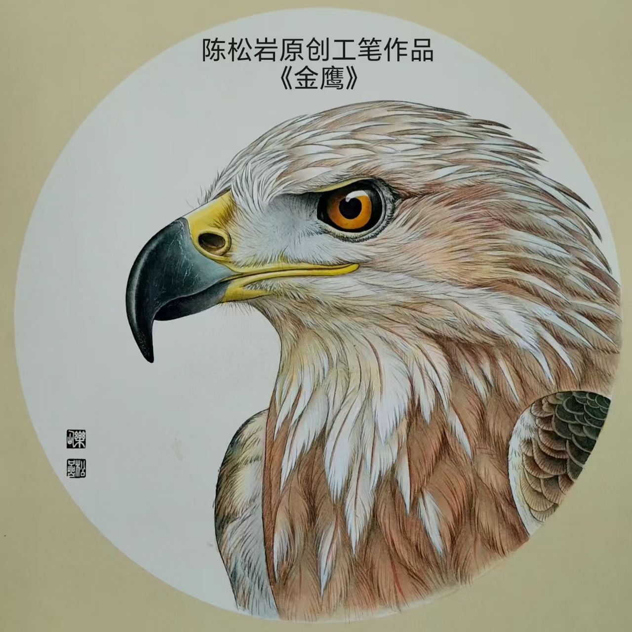 《金鹰》工笔视频课 共16讲 陈松岩原创工笔