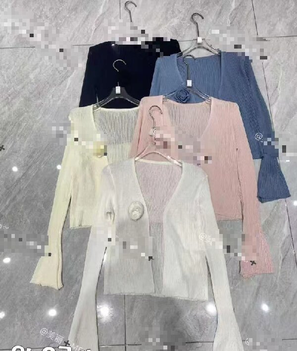 欧街-喇叭袖开衫03135