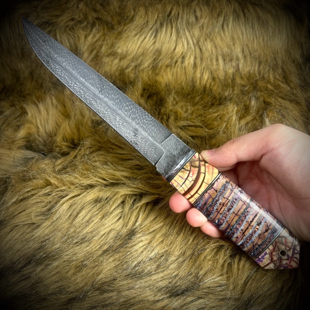 （千鸟）万层羽毛纹工匠级别手工刀