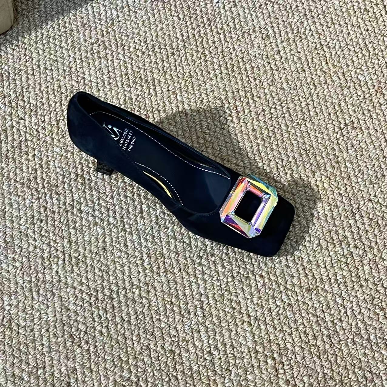 DJ时尚高跟鞋-A2718黑色