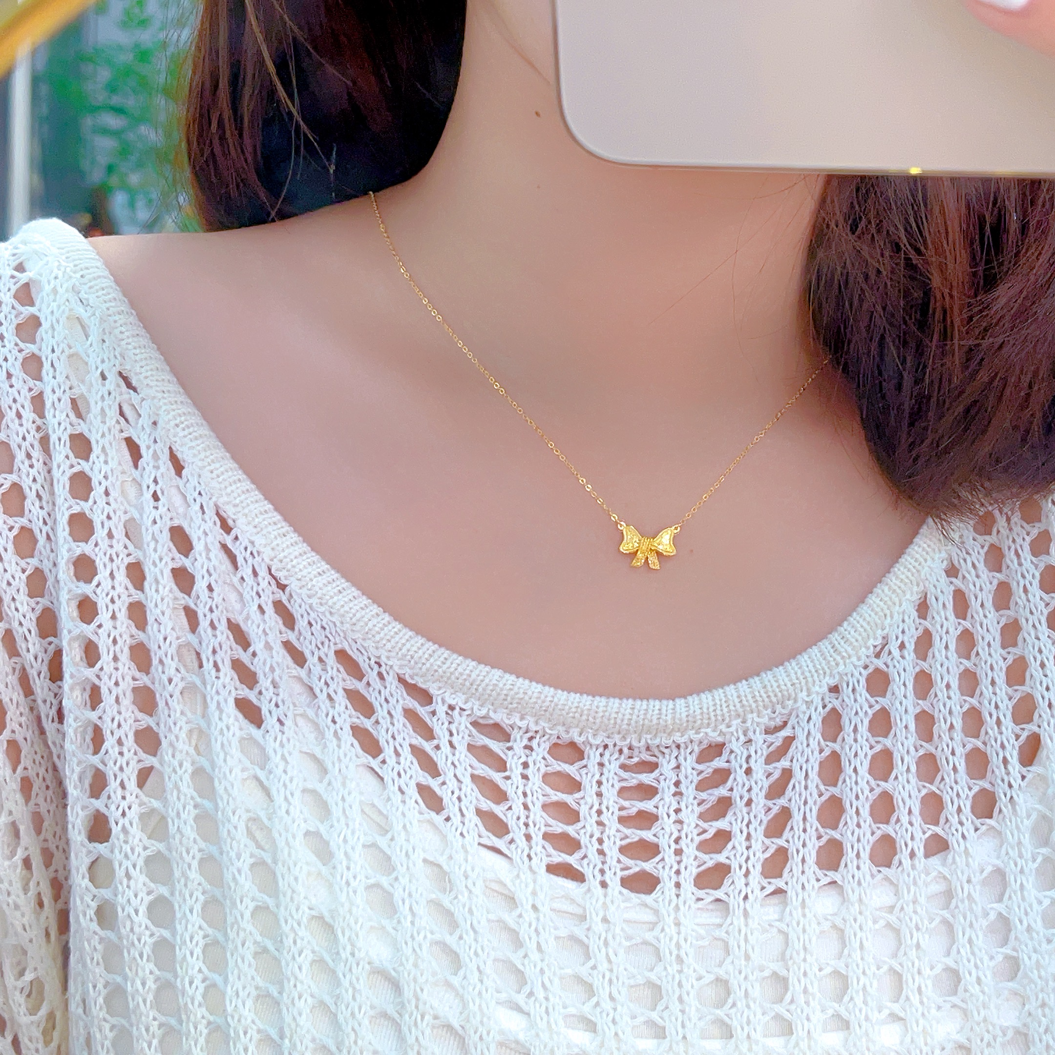 宝裕华黄金足金999 5G精品在逃公主套链