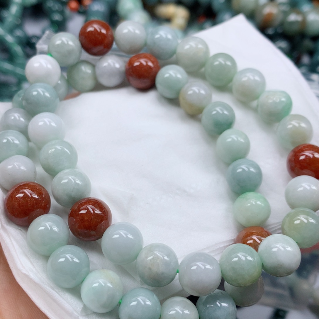 翡翠手链未镶嵌手串