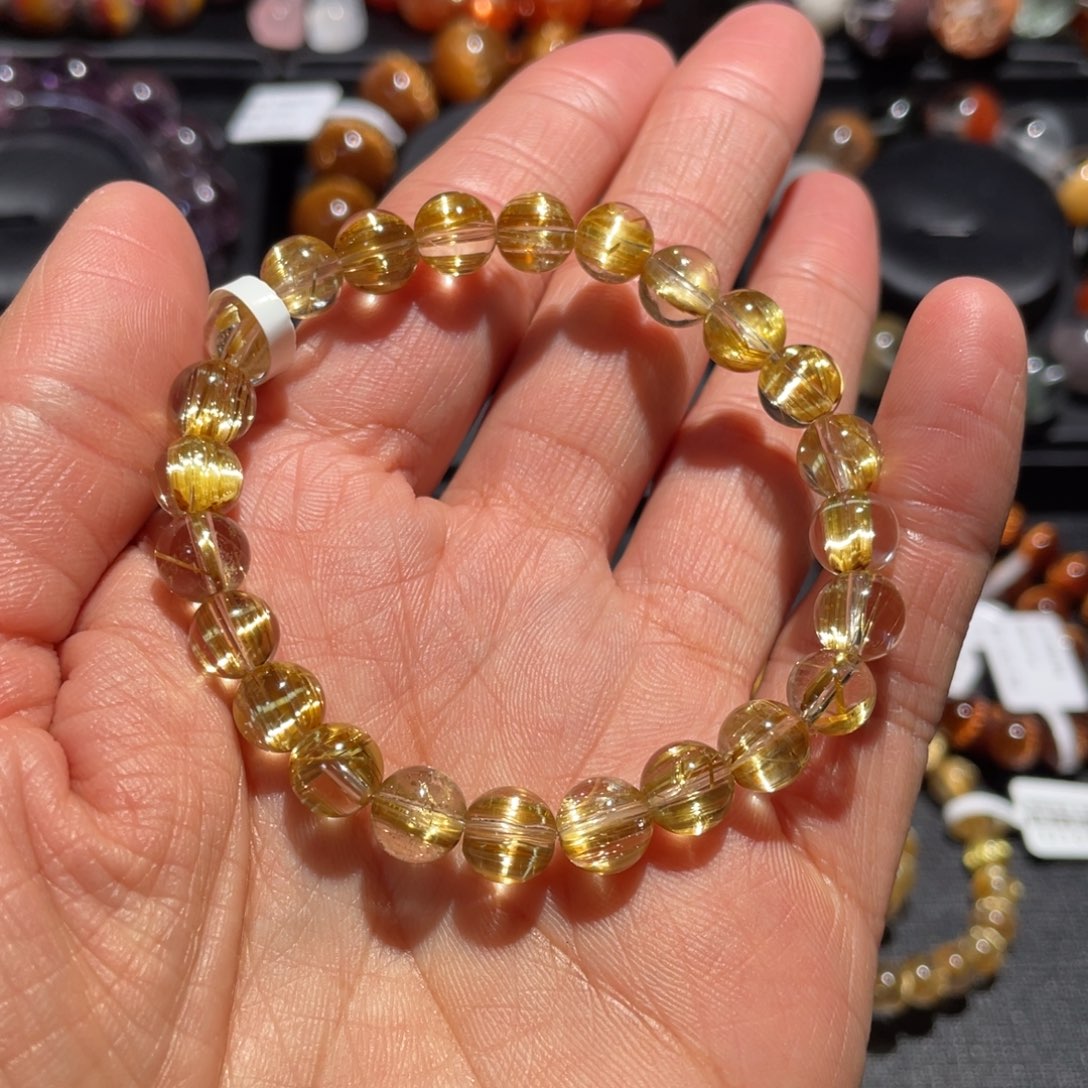 水晶手链未镶嵌我****o钛晶手链7.5mm左右