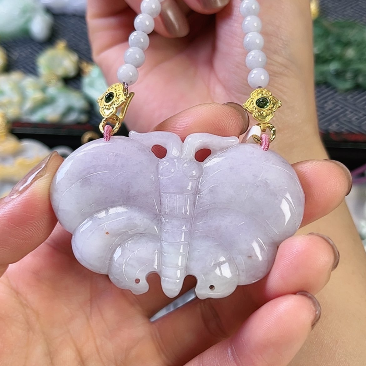 【闪购商品】翡翠颈饰未镶嵌挂件