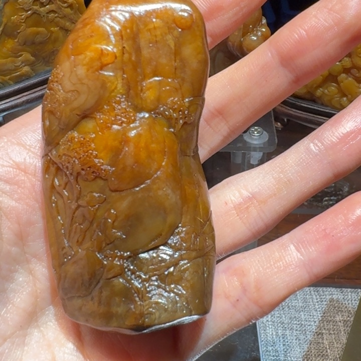 寿山石水**影寿山石石头