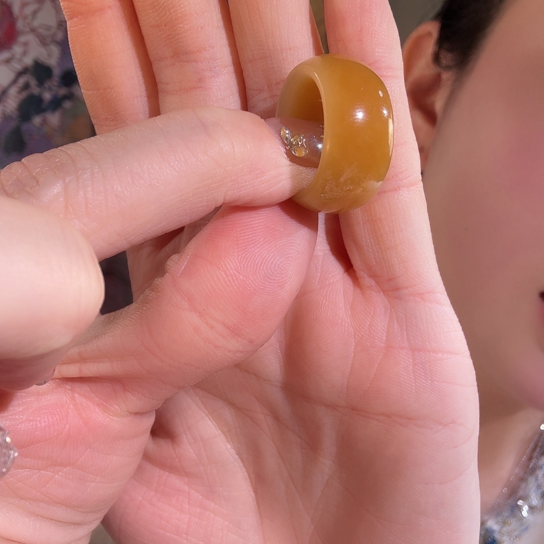 和田玉（糖玉）未镶嵌戒指