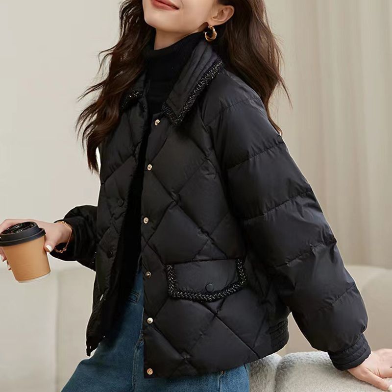 2026新款女棉服棉衣日系秋冬保暖通勤上衣百搭立领宽松洋气小个子