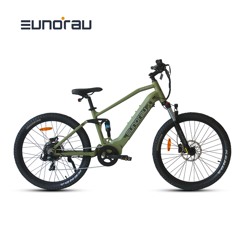 EUNORAU有诺DEFENDER电助力软尾双减震户外越野智能山地自行车