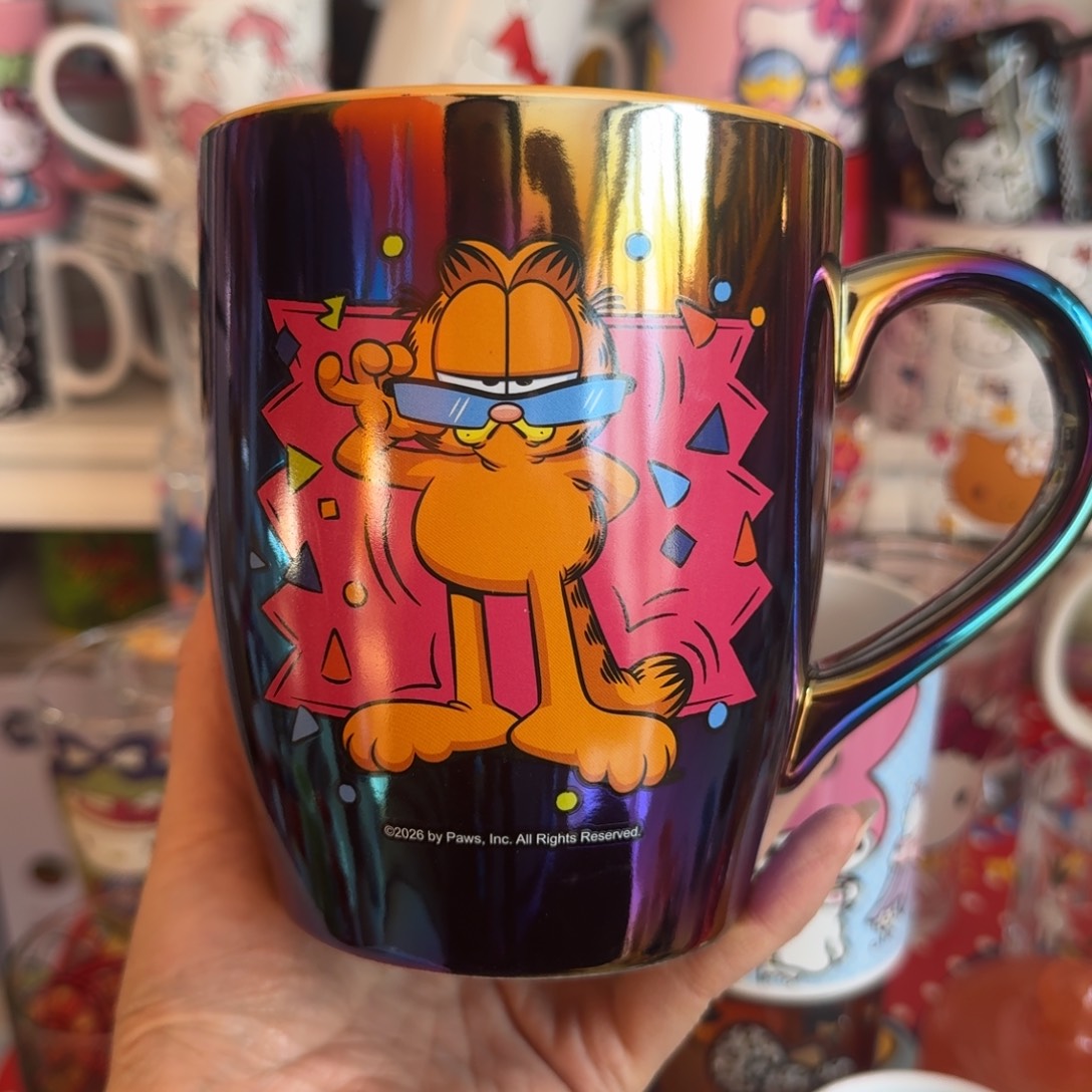 水晶玻璃吸管款加菲