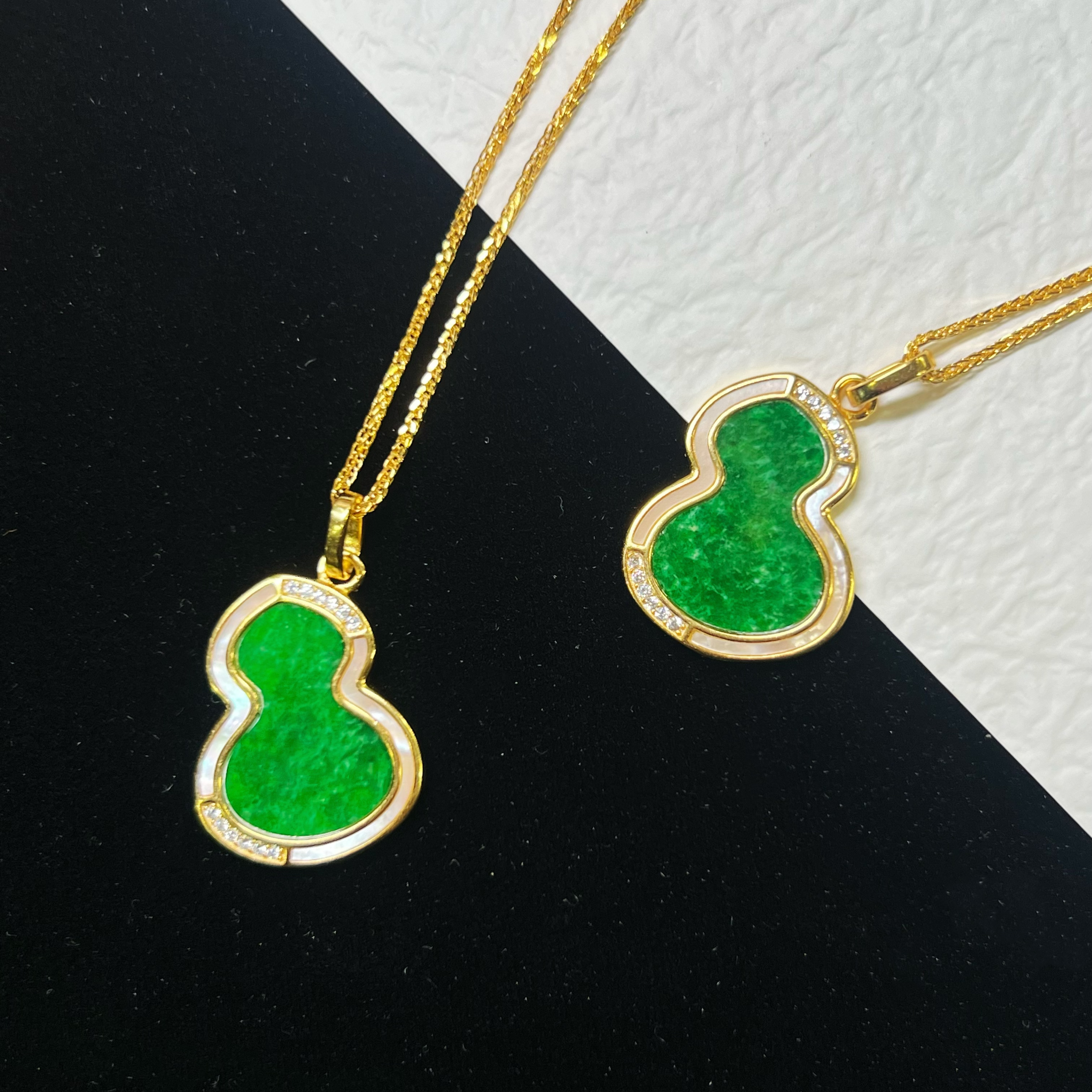 【福禄】时尚气质 s925银镶嵌 葫芦颈饰（多样性发其一）