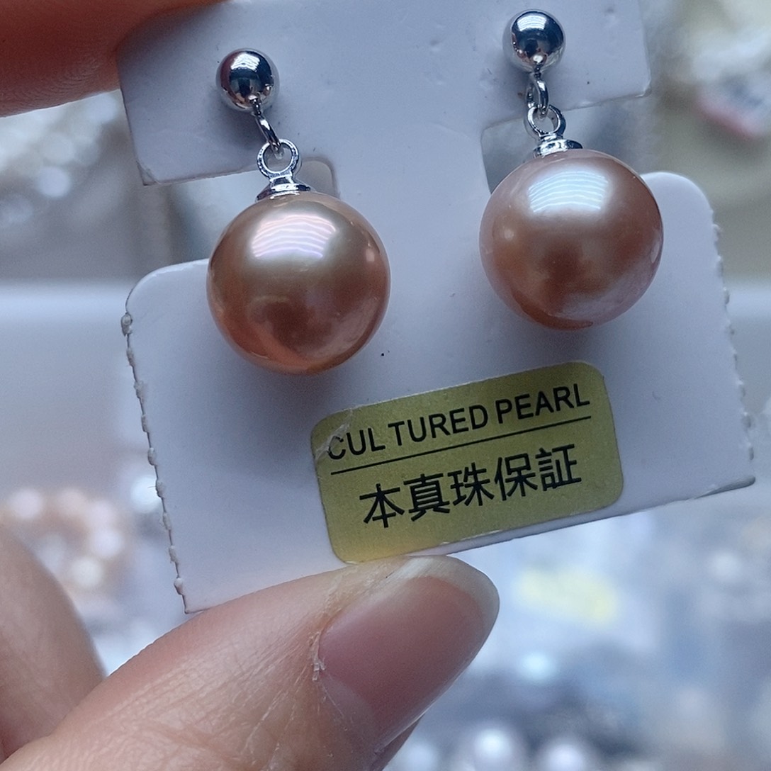 未镶嵌耳钉淡水珍珠