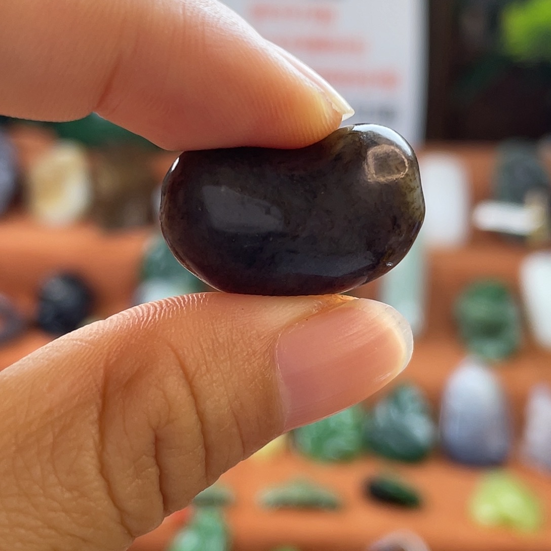 和田玉未镶嵌颈饰切莫满糖咖啡糖福豆