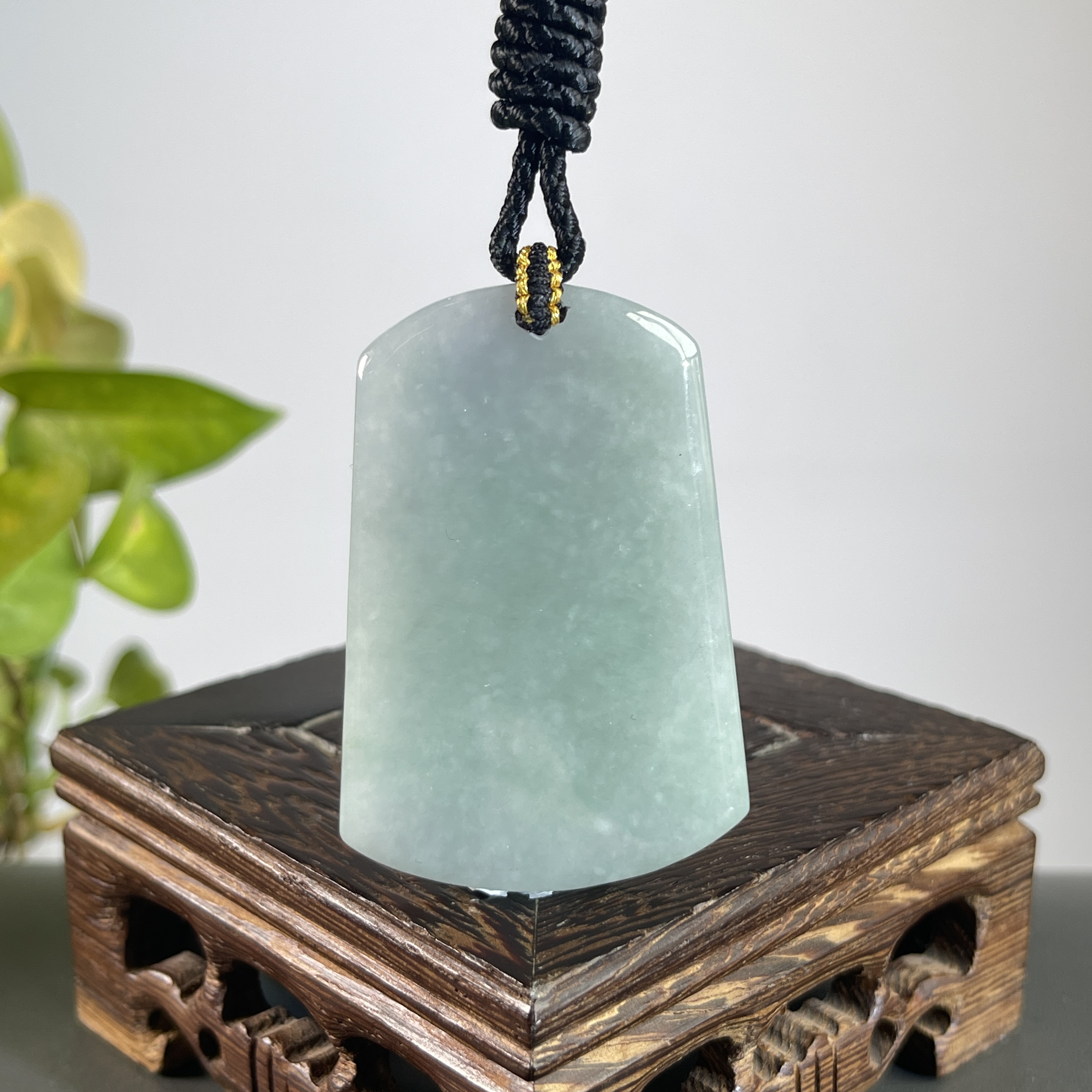 JYB16-36  天然缅甸A货翡翠  无事牌