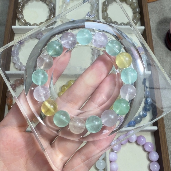 未镶嵌手链水晶萤石手串