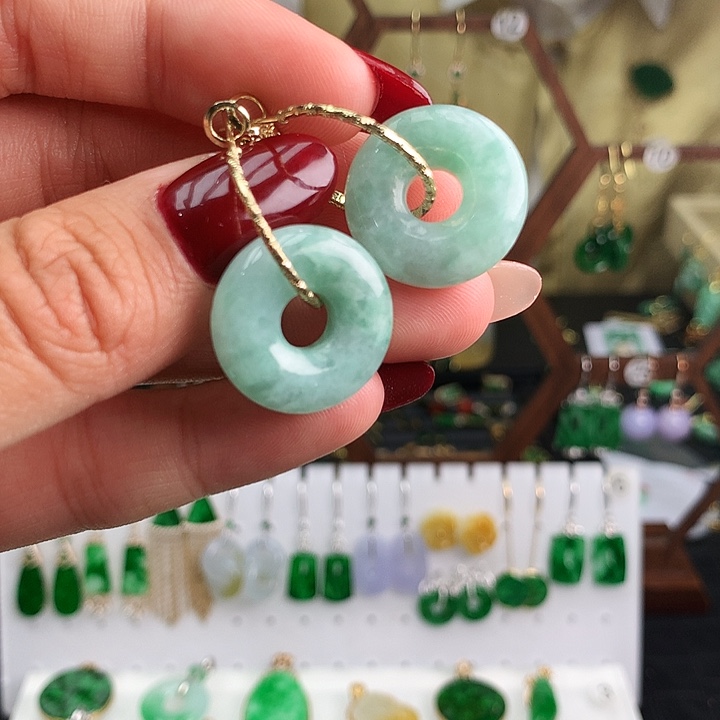 未镶嵌翡翠耳饰耳饰