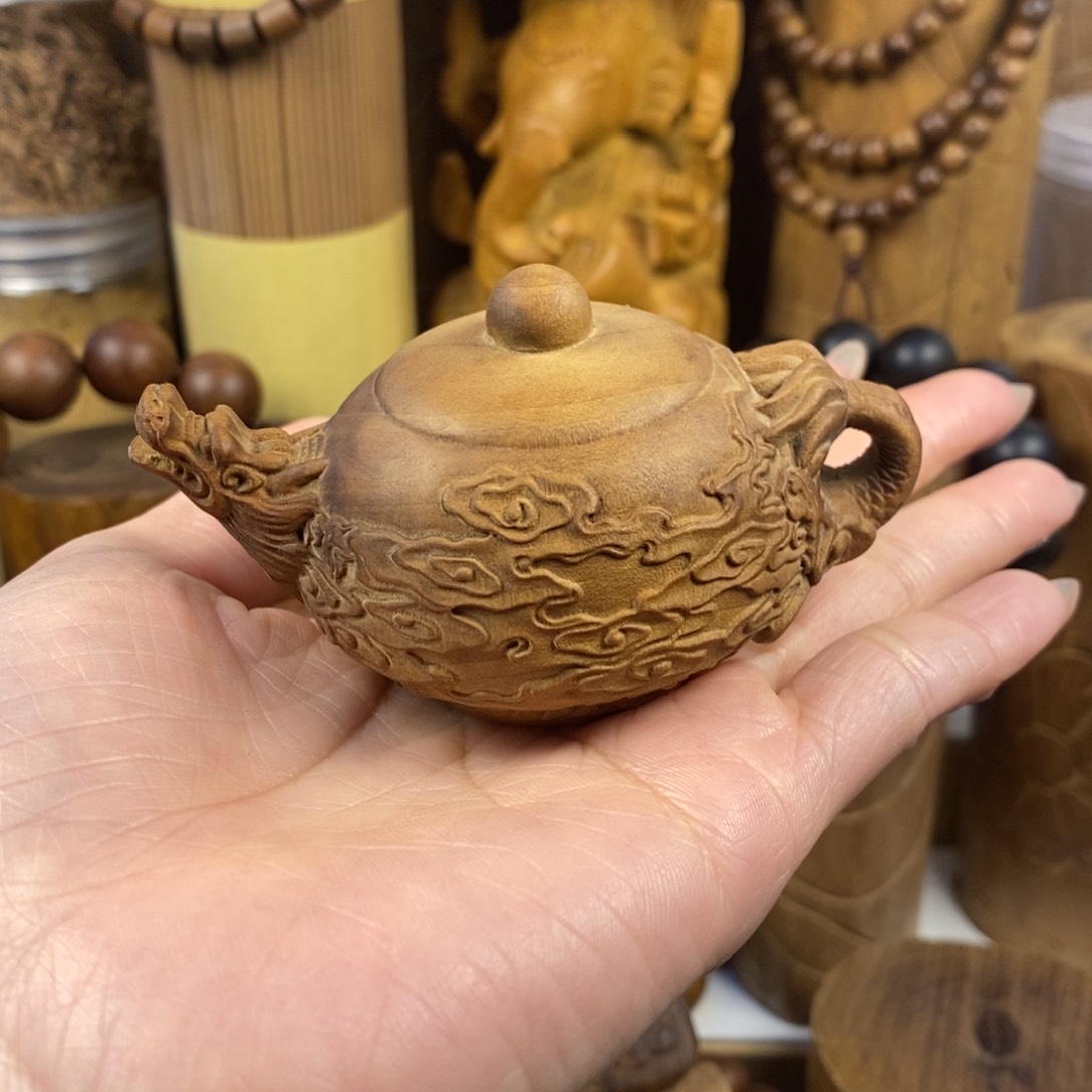 檀香木把件手*老山檀香把件奶香