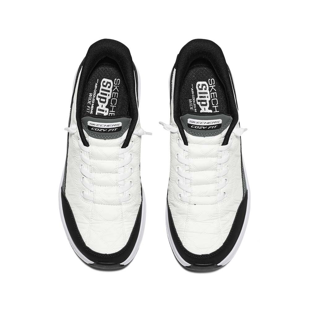 斯凯奇官方女鞋云感鞋闪穿鞋厚底一脚蹬休闲运动鞋150404W