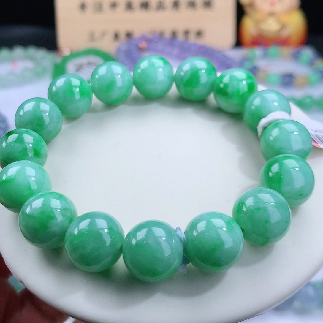 翡翠手链未镶嵌卡12.8