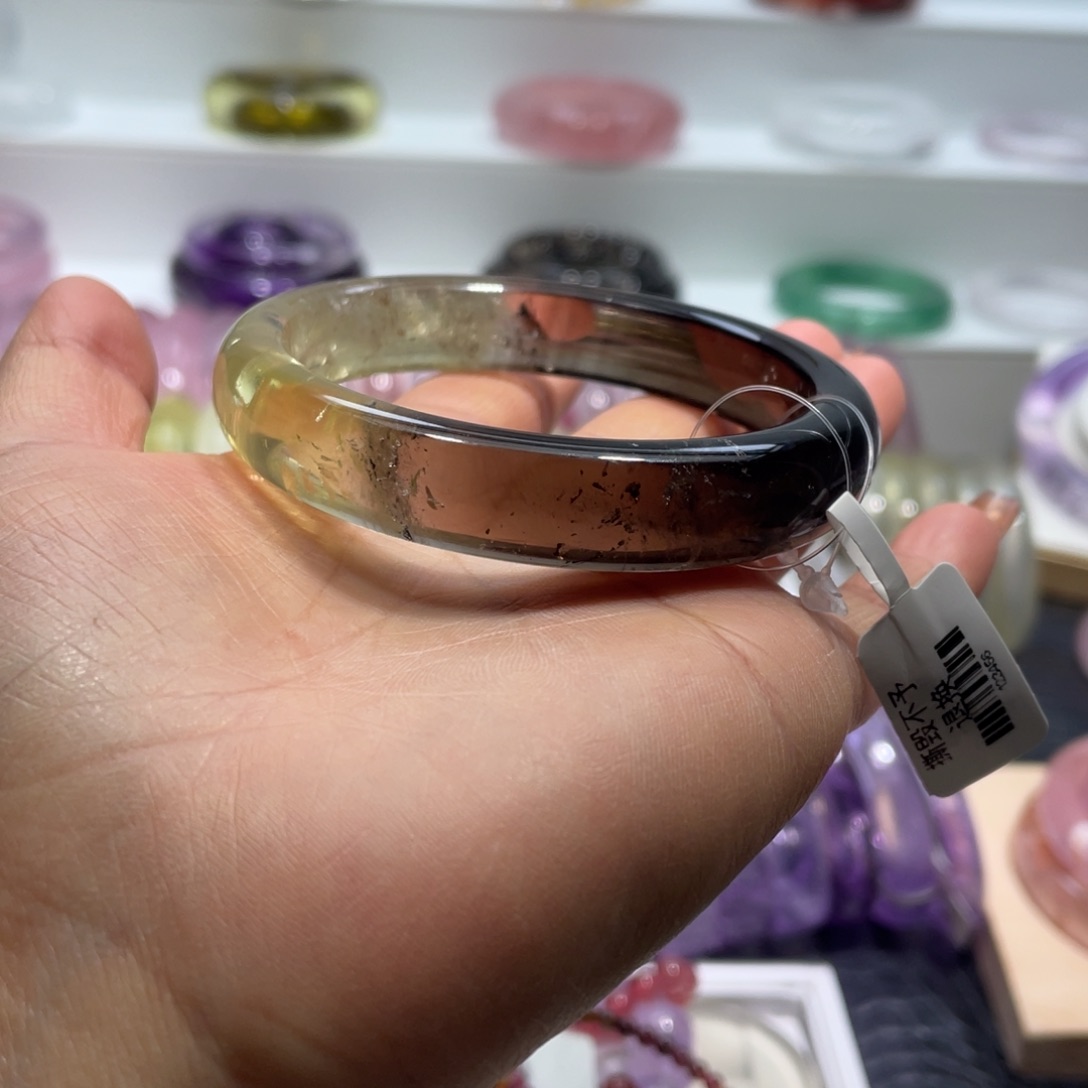 水晶手镯58圈口8号未镶嵌