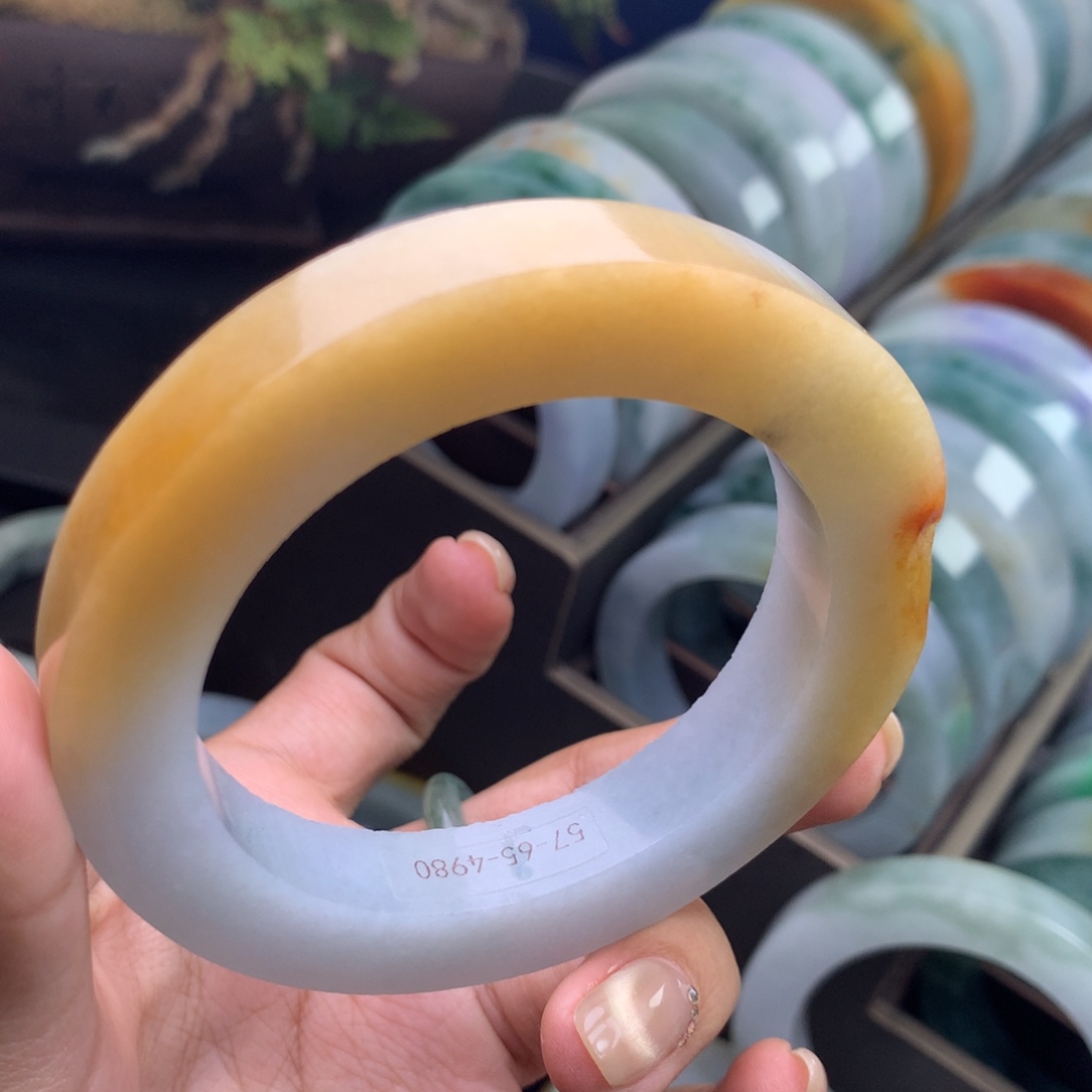 定制翡翠未镶嵌手镯不退不换