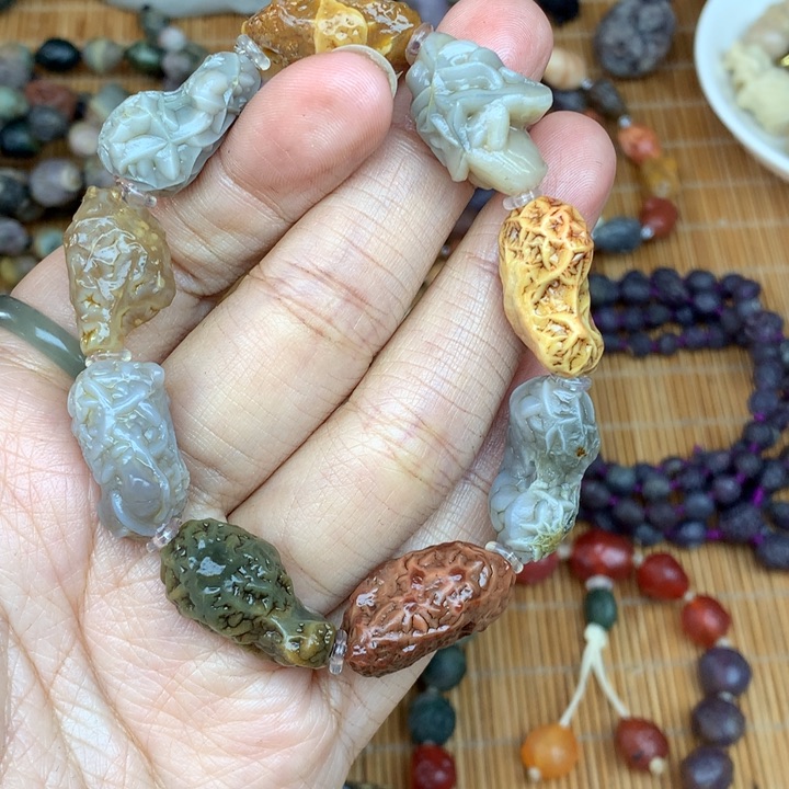 玛瑙/玉髓珠宝半成品未镶嵌指*