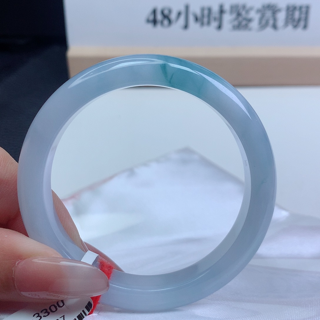 翡翠手镯未镶嵌53.5圈口