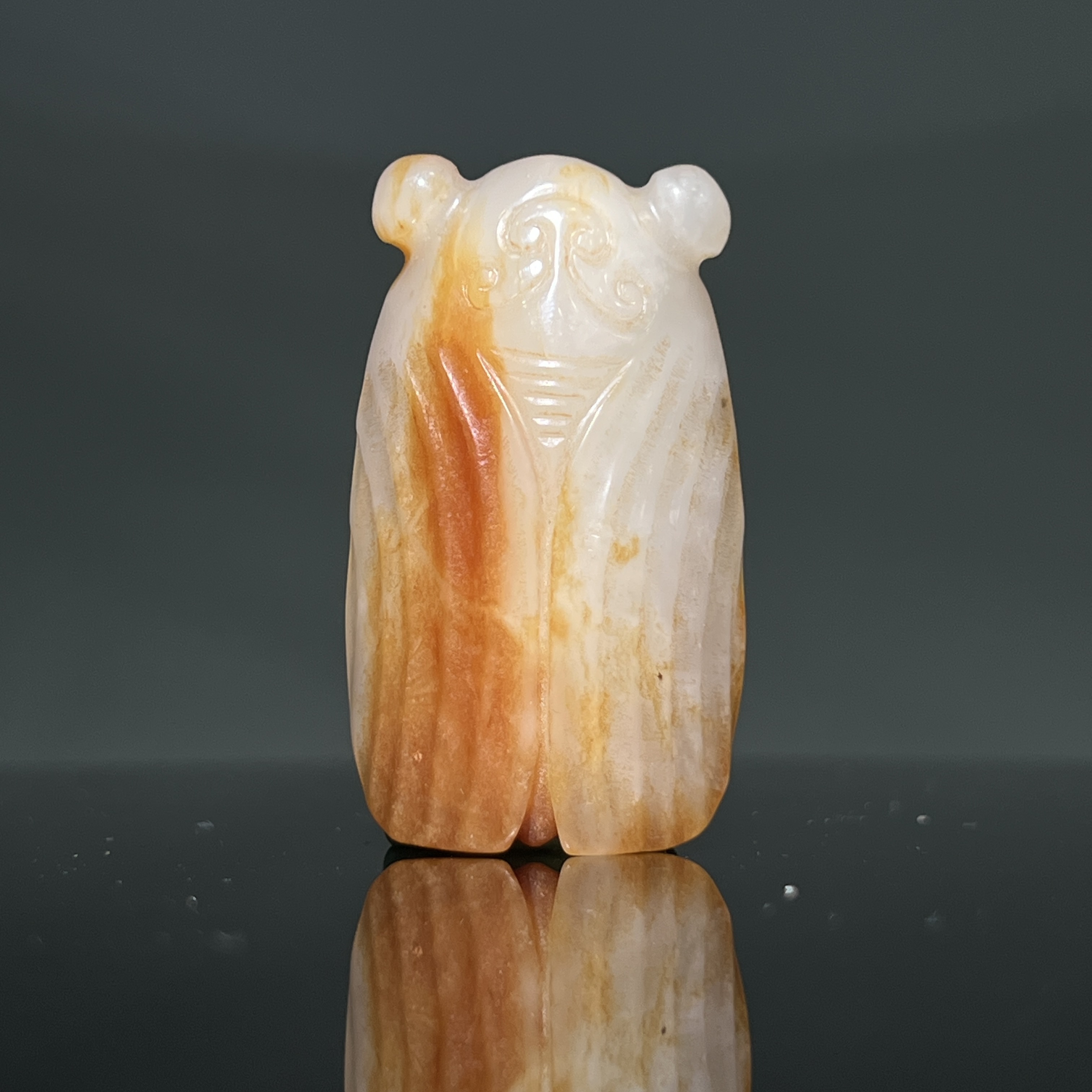 【清代】-和田玉玉蝉 2512160107