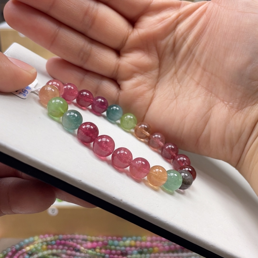 碧玺手串未镶嵌9mmmmmmmmmmmmmmmmm