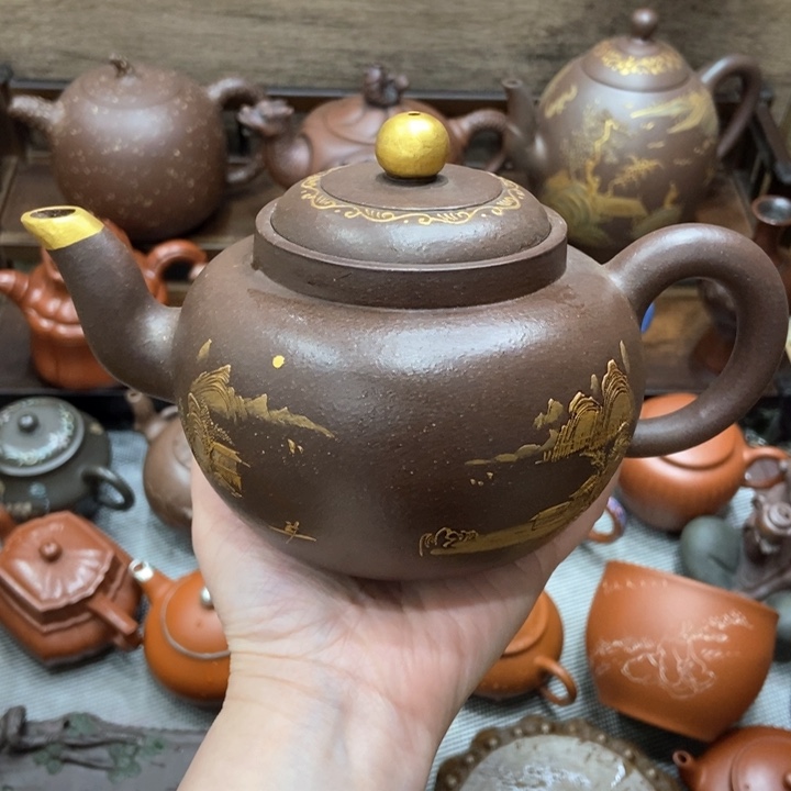 紫砂茶壶冬***火紫砂紫砂