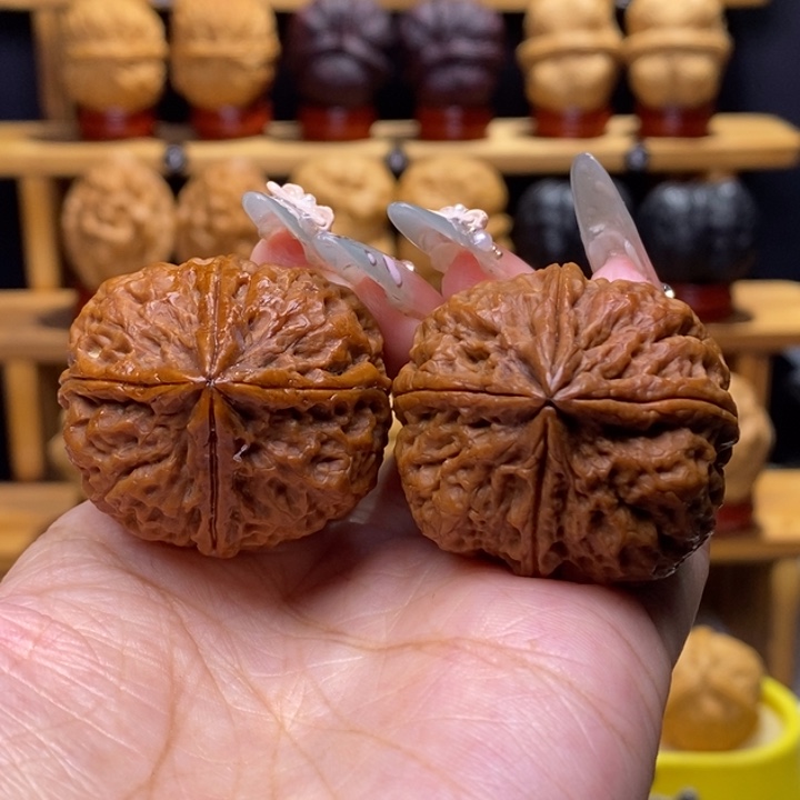 把件文玩核桃南昭铁印14号37尺