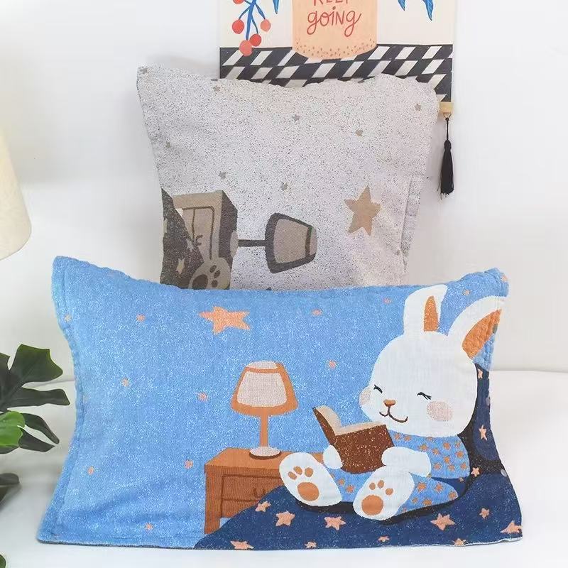 M【睡前兔】50*80cm精梳棉枕套亲肤柔软透气可机洗