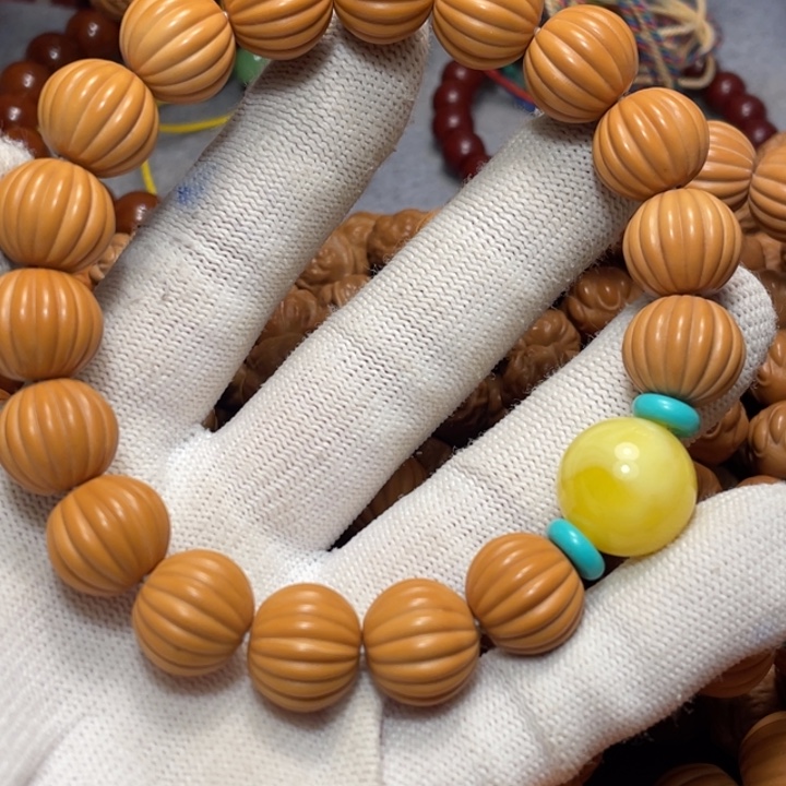 猴头核桃手串大**?瓜珠