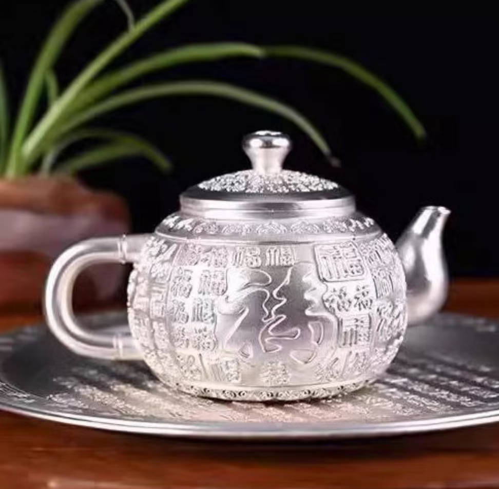 【粉丝福利】百福茶壶家用办公礼办公室喝茶收藏